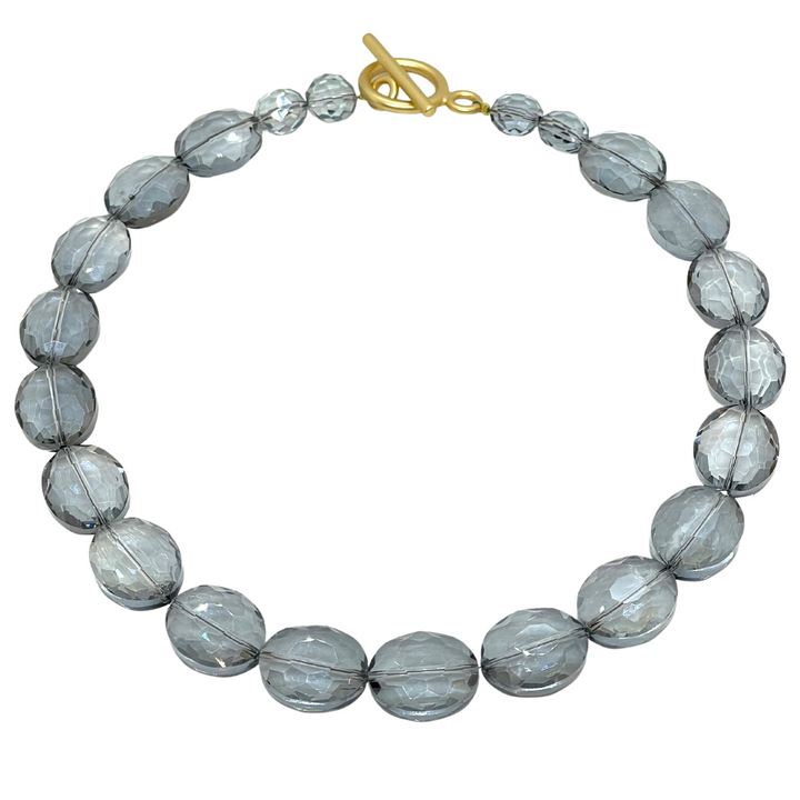 Grey Crystal Necklace