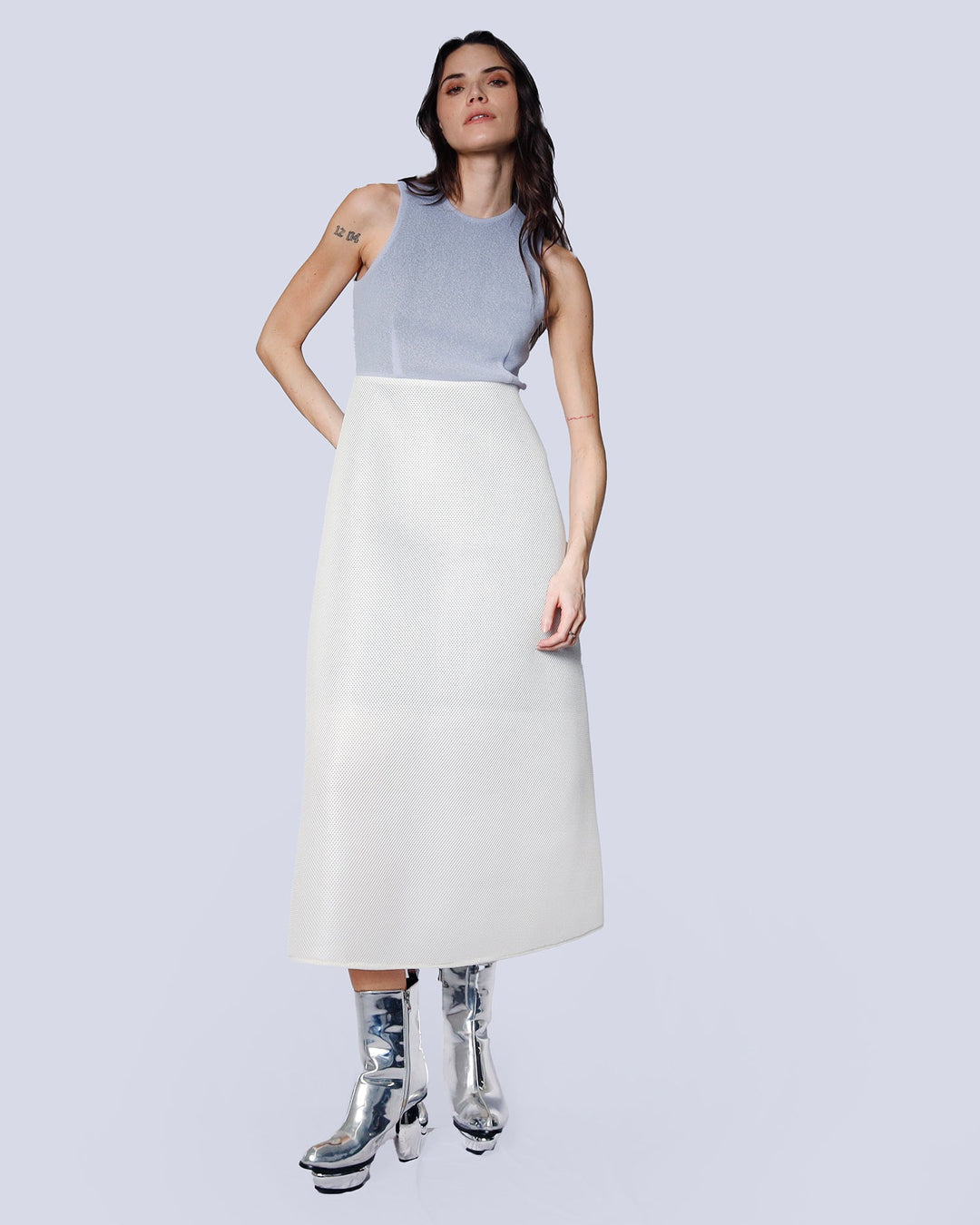 Maison Marie Saint Pierre | Dress | ISAYA | Light Blue | White