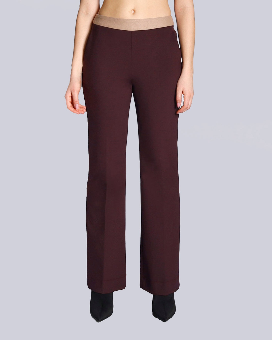 Maison Marie Saint Pierre | Pants | HALO | Plum | Camel