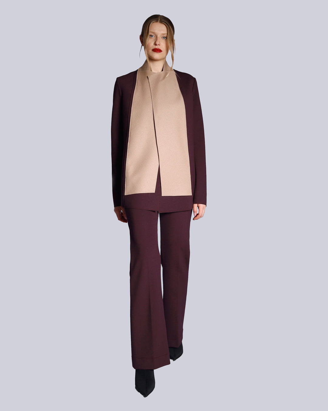 Maison Marie Saint Pierre | Jacket | HILDRED | Plum | Camel