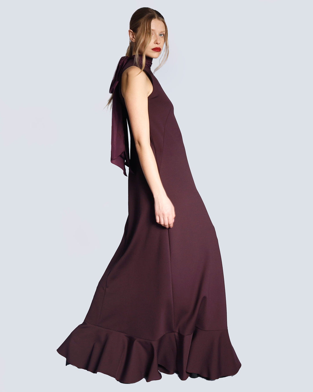 Maison Marie Saint Pierre | Dress | HAMZA | Plum | Aubergine