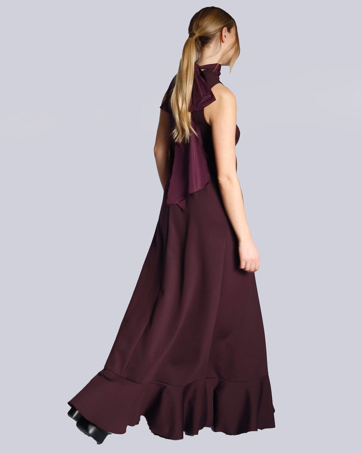 Maison Marie Saint Pierre | Dress | HAMZA | Plum | Aubergine