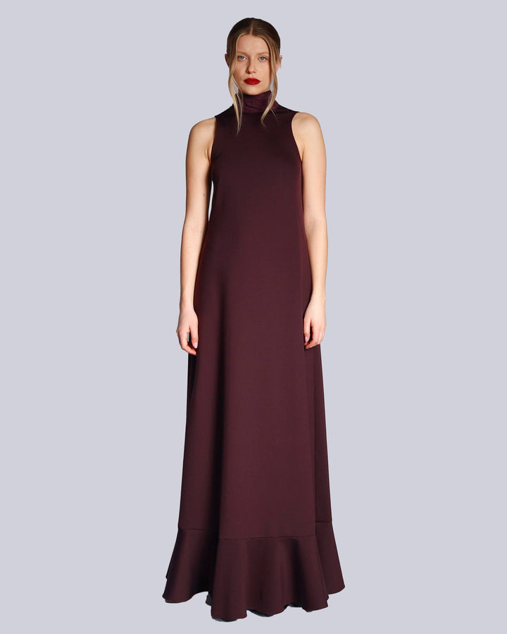 Maison Marie Saint Pierre | Dress | HAMZA | Plum | Aubergine