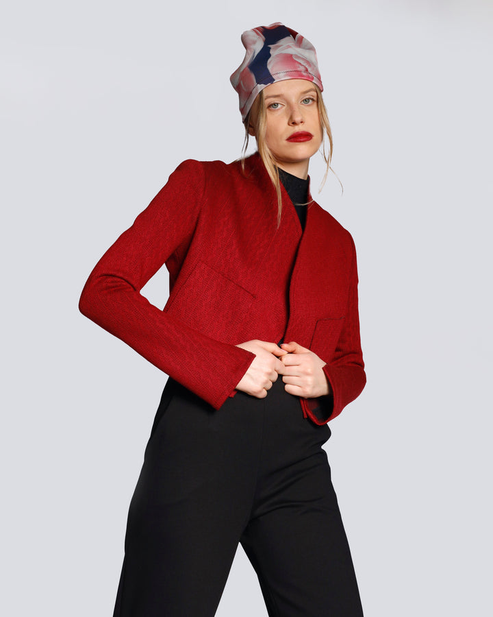 Maison Marie Saint Pierre | Jacket | HATTIE | Garnet