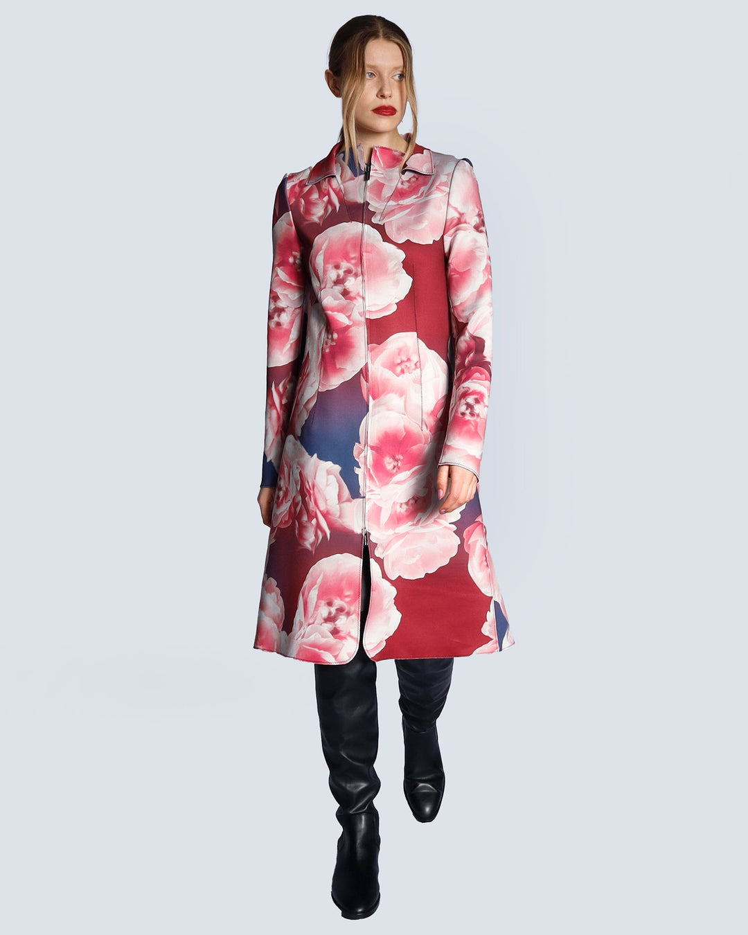 Maison Marie Saint Pierre | Coat | HAVATO | Peonies | Plum