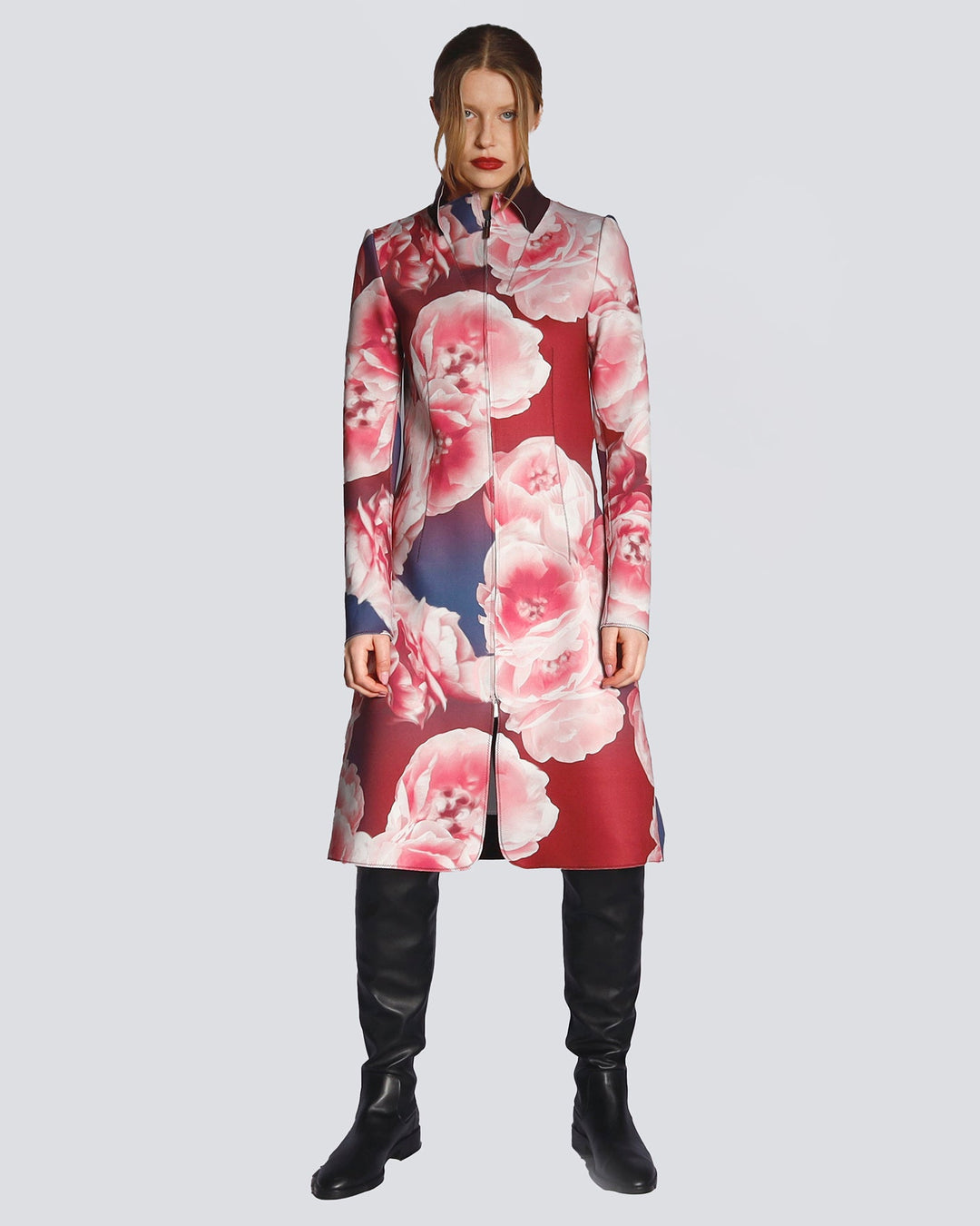 Maison Marie Saint Pierre | Coat | HAVATO | Peonies | Plum