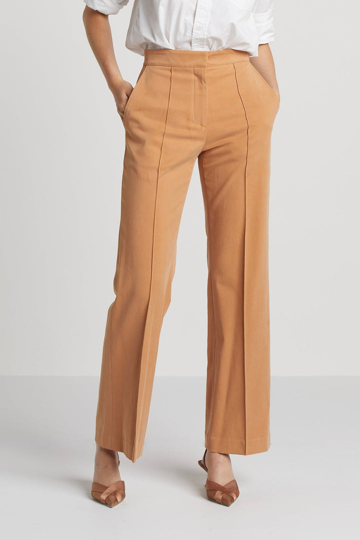 Preston Straight Leg Stretch Trouser With Pin Tuck