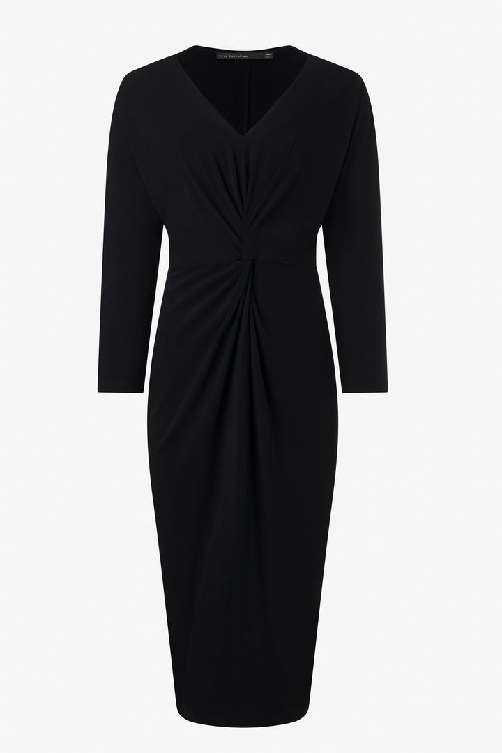 Matte jersey knotted dress