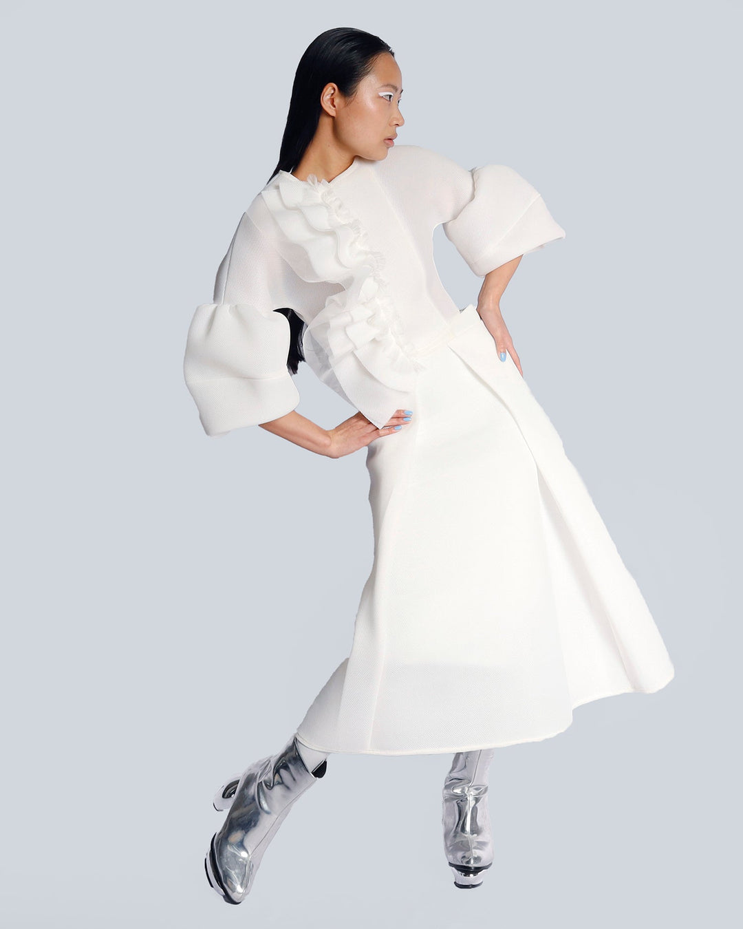 Maison Marie Saint Pierre | Jacket | ISMAL | White | Skirt | IMANI | White