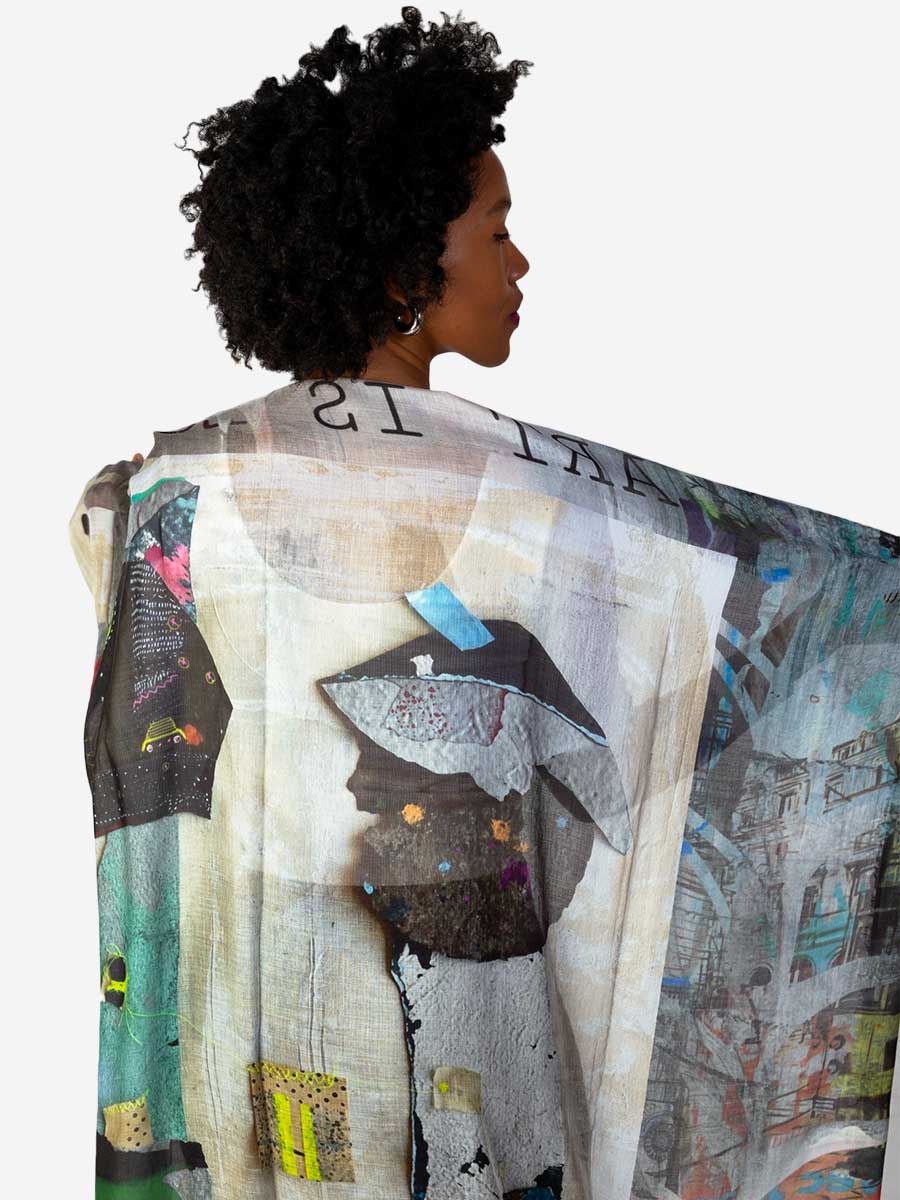 Art is Love Silk Modal Scarf