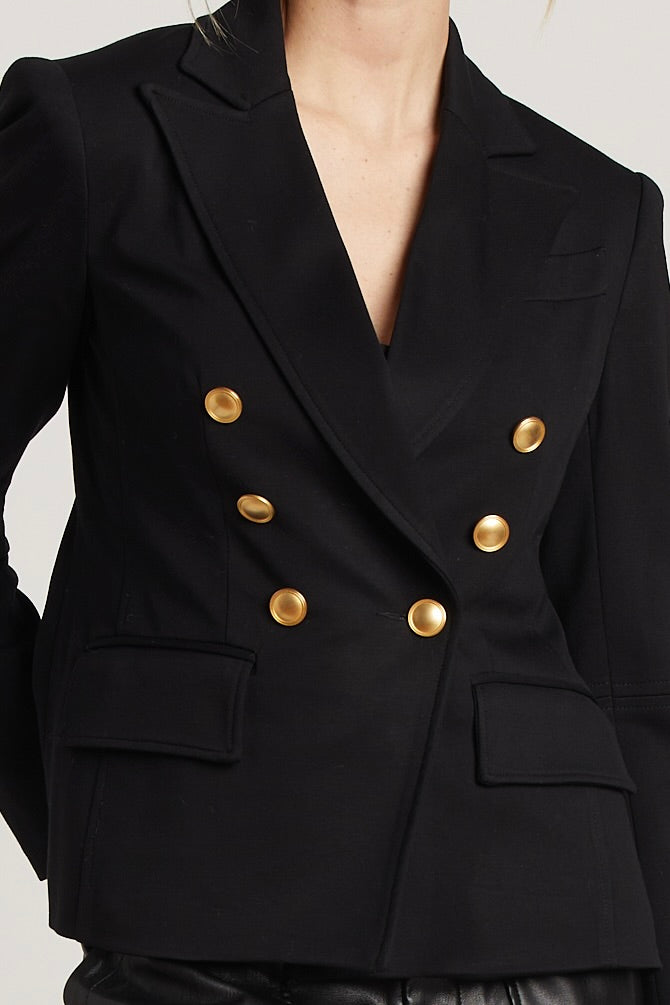 James Double Breasted Signature Stretch Blazer w/ Elbow Detail