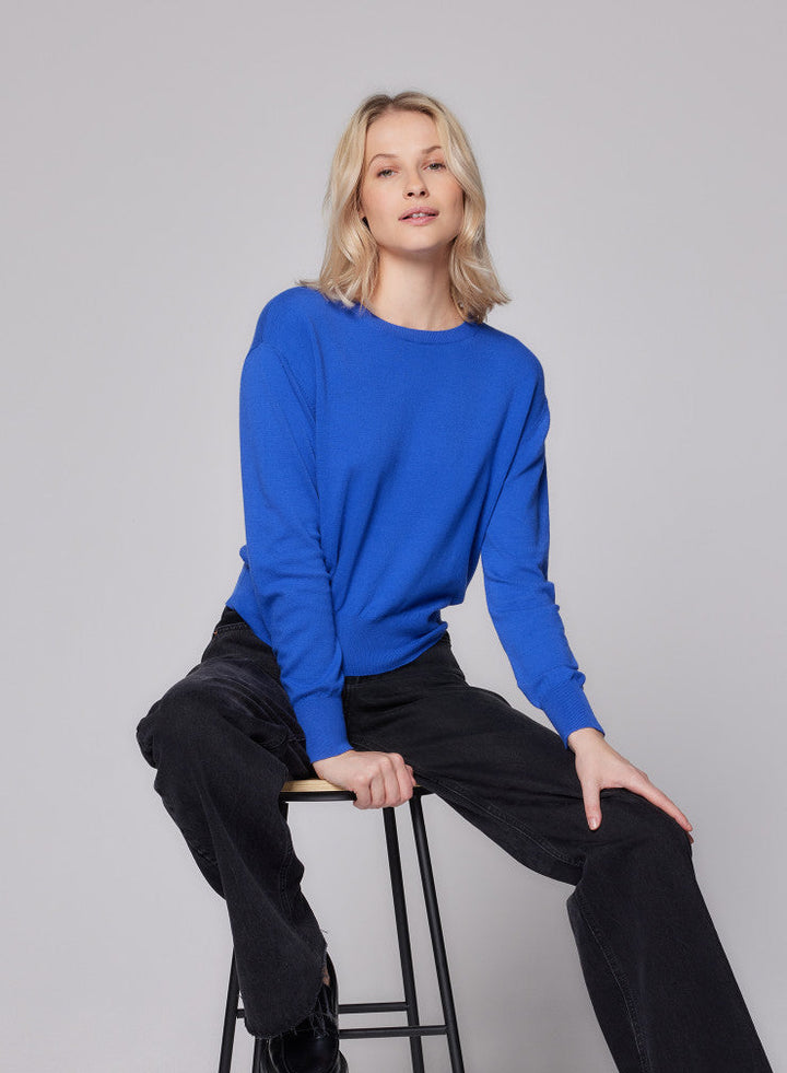 Stretch Organic Cotton Knit Long Sleeve Crewneck - CREW L/S - Majestic Filatures North America