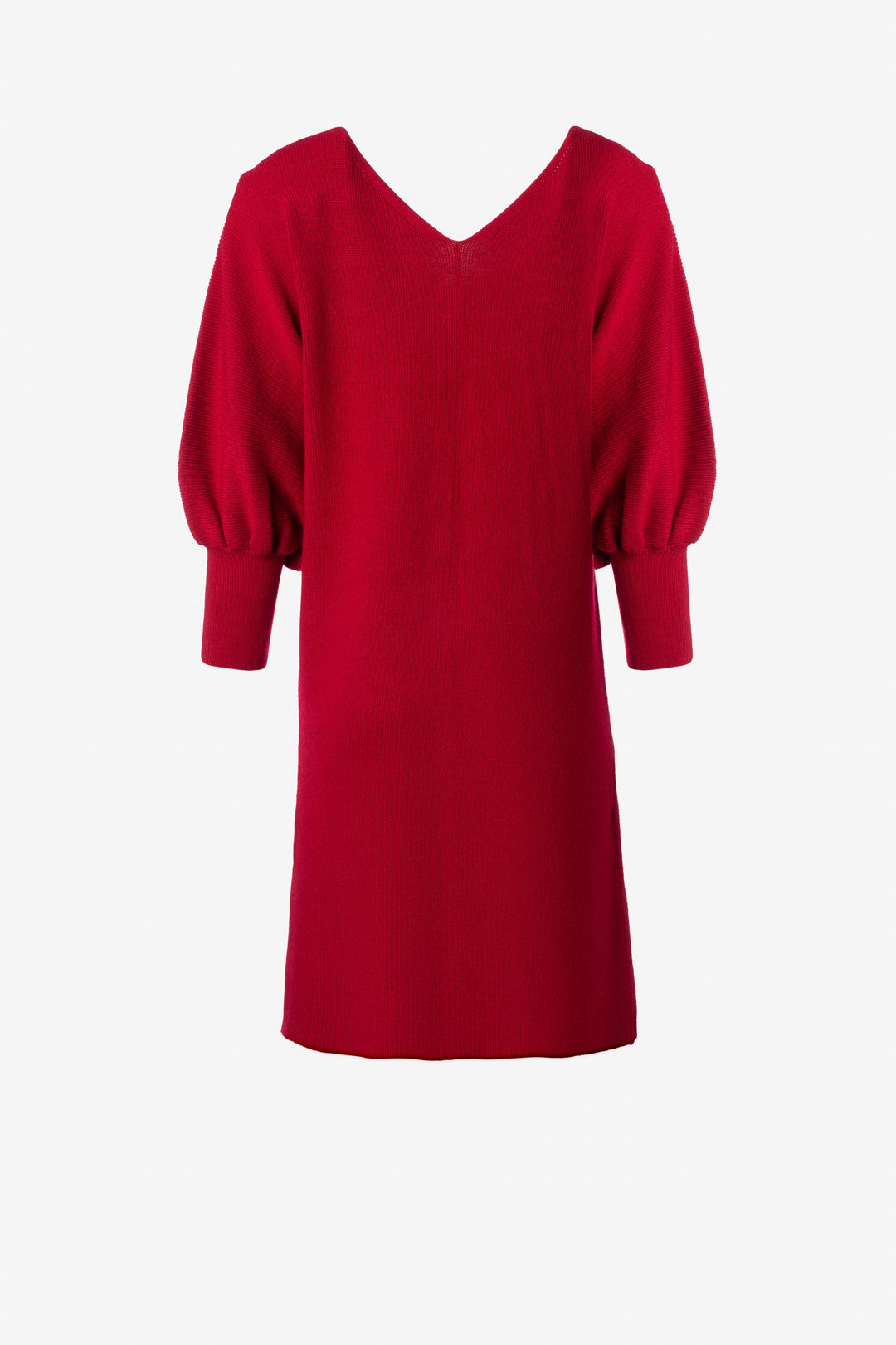 Knee length cardigan dress with batwing sleeve