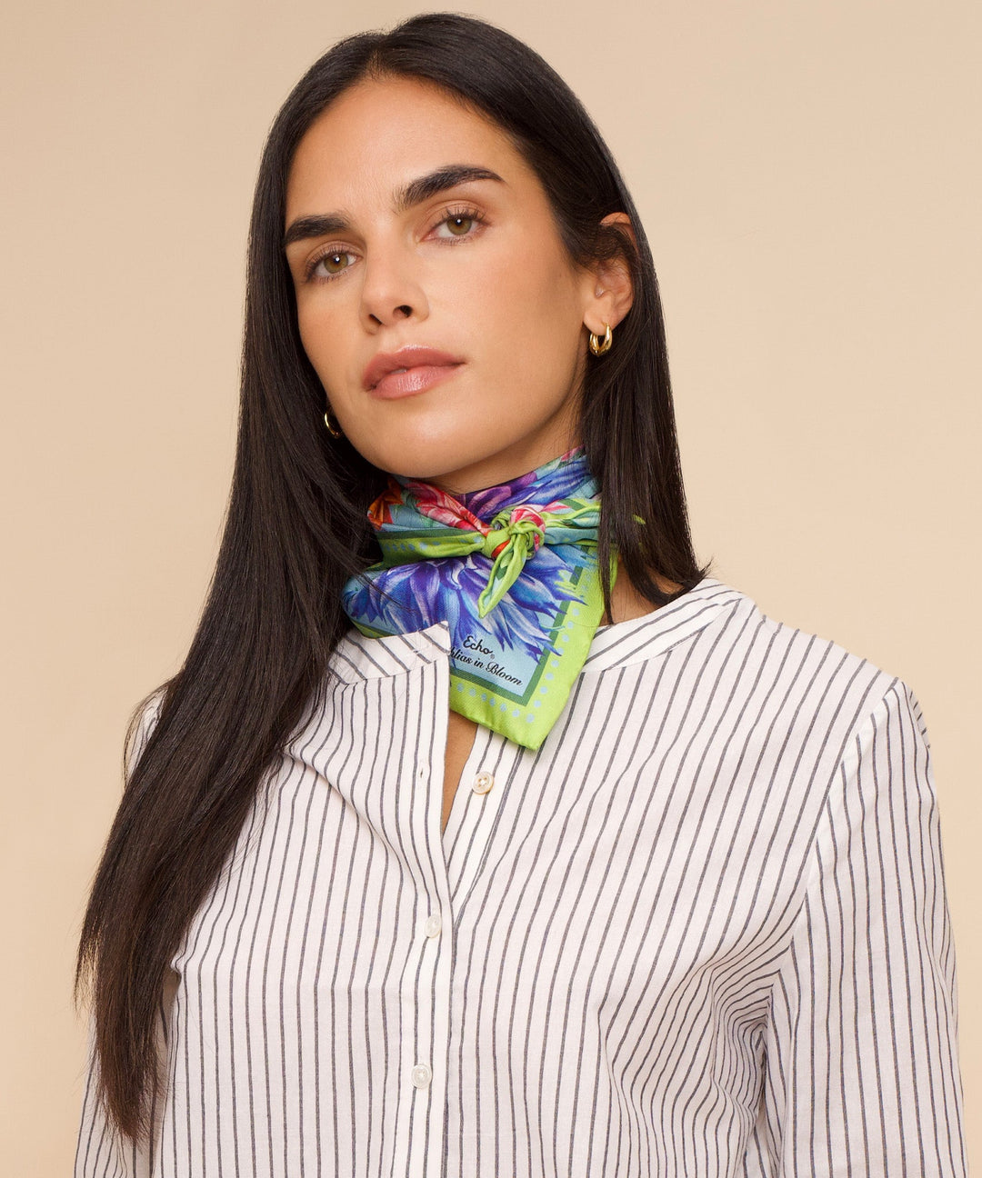 Dahlias In Bloom 23" Silk Bandana