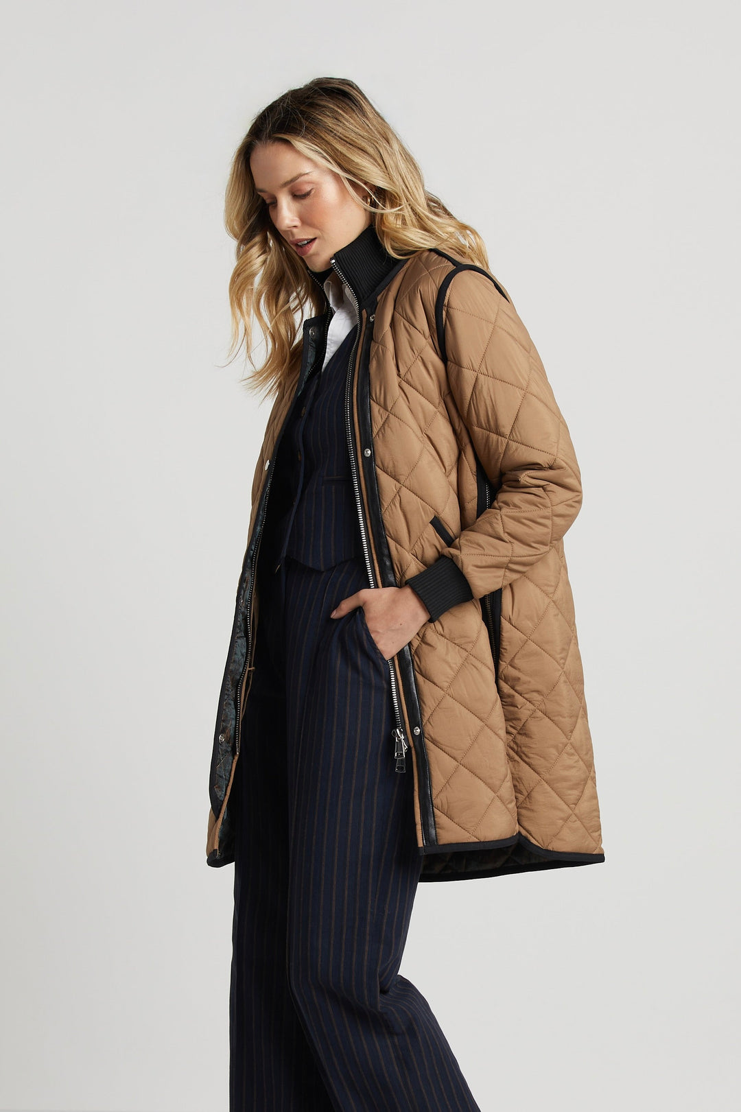 Libby Quilted Full Zip Coat