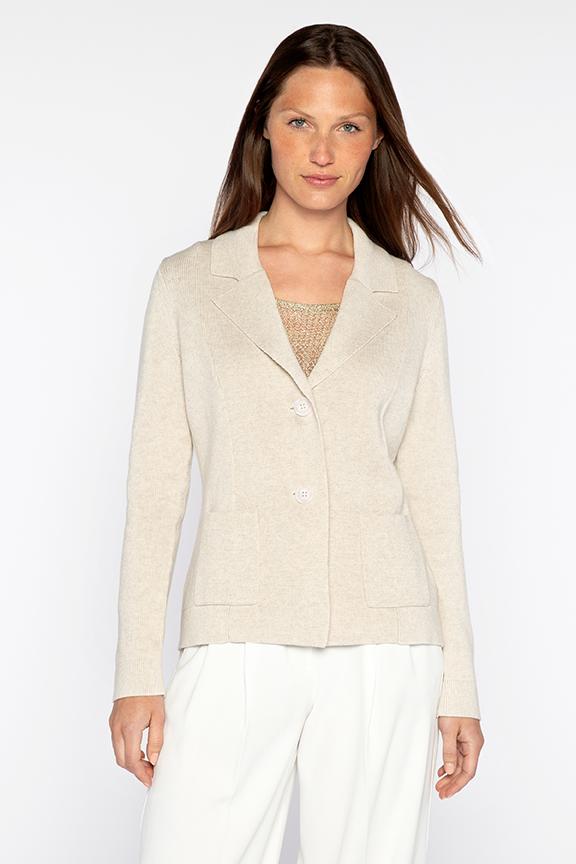 Fitted Notch Collar Cardigan