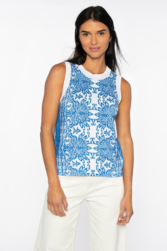 Sintra Print Tank Kinross Cashmere