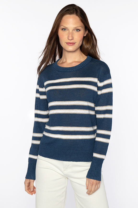 Crop Stripe Crew