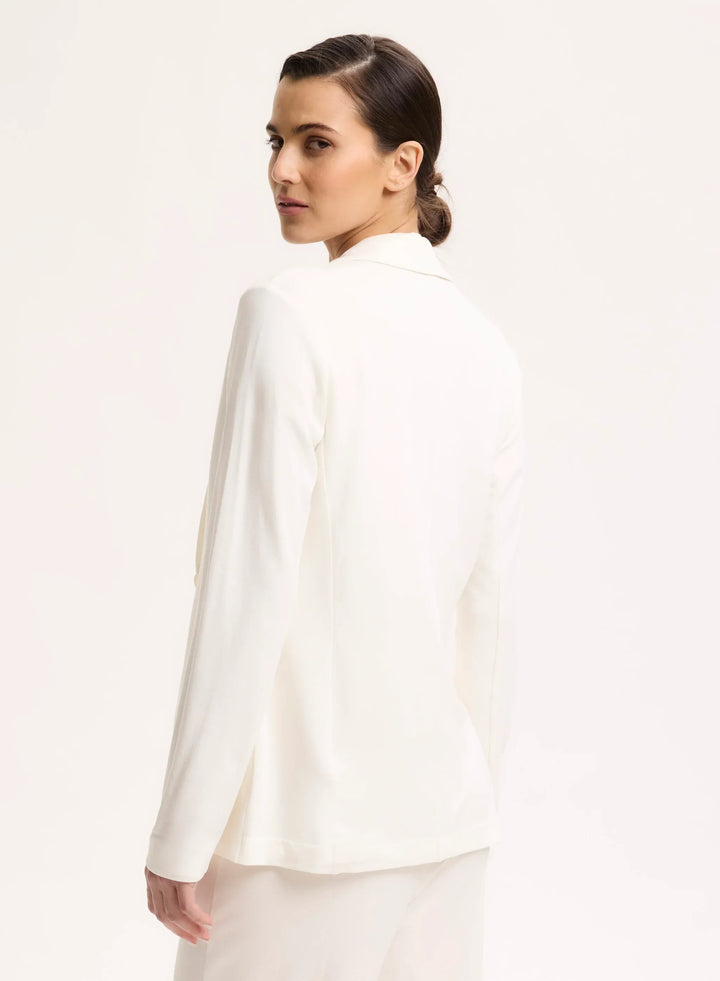 French Terry Looped One-Button Blazer