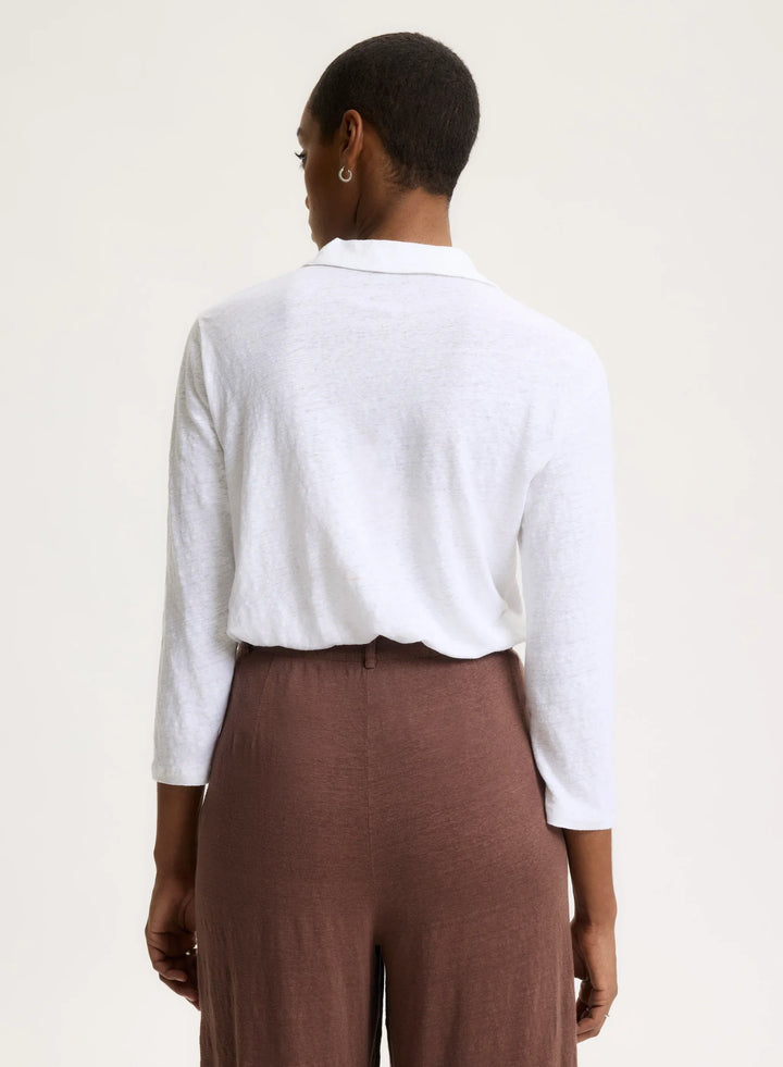 Stretch Linen 3/4 Sleeve Shirt