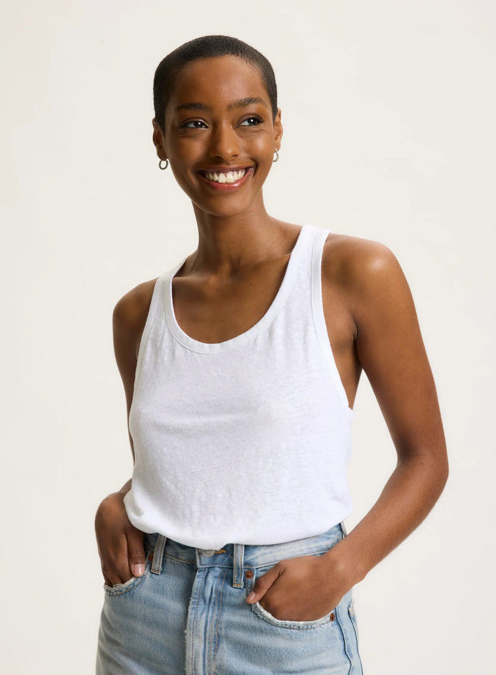 Stretch Linen Tank