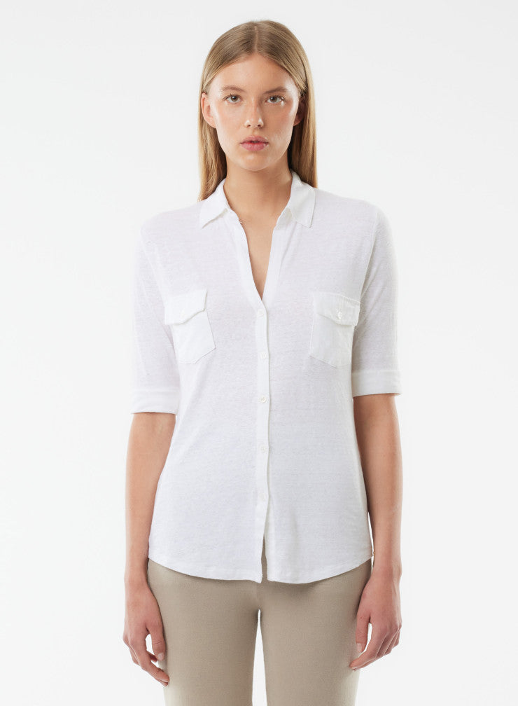 Soft Touch Elbow Sleeve Pocket Shirt - SHIRT - Majestic Filatures North America