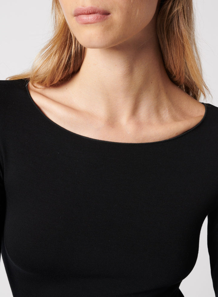 Soft Touch 3/4 Sleeve Merrow-Edge Boatneck - BOATNECK 3/4 SLV - Majestic Filatures North America