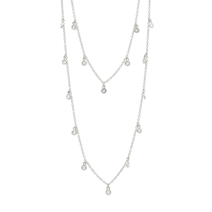 Bezel Droplet Strand Necklace - FREIDA ROTHMAN