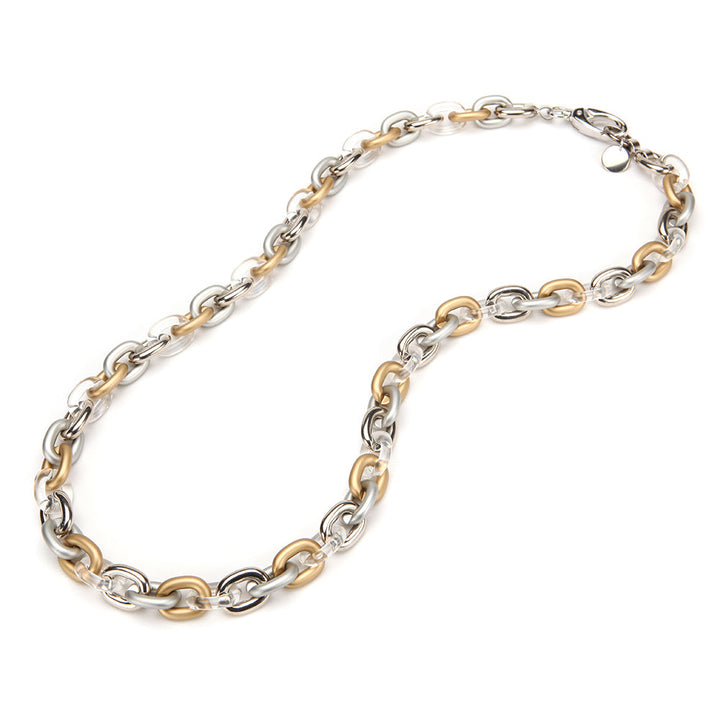 Alchemy Bike Chain ABS Necklace Platinum