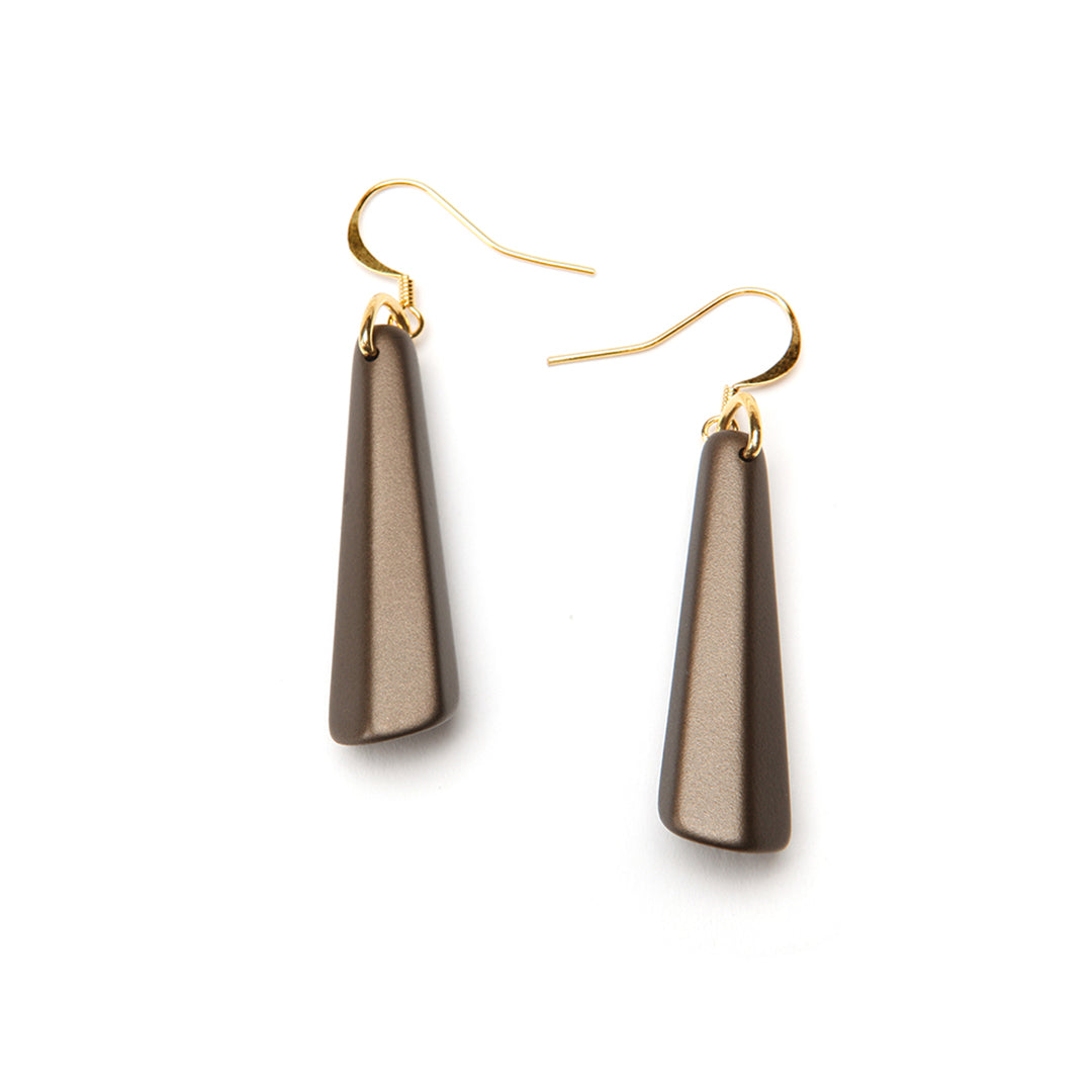 Barile Drop Earring - Small Bronze