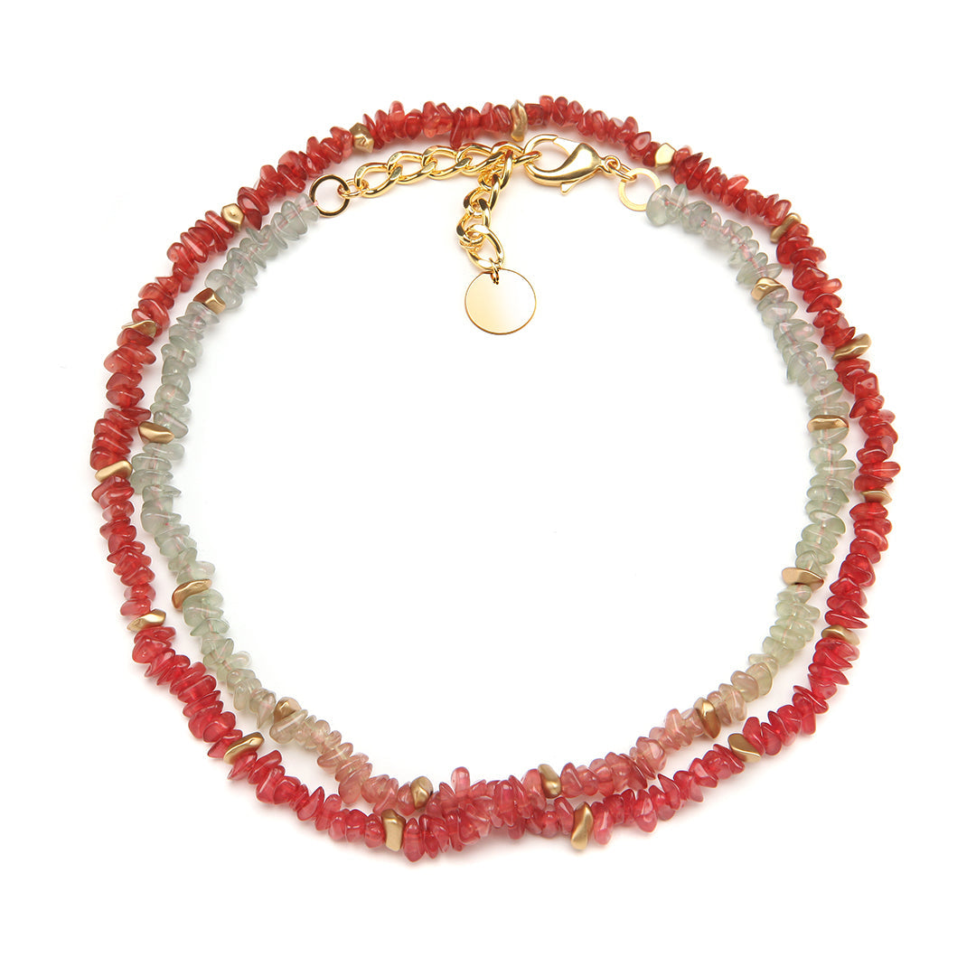 Addie Necklace Red Sage