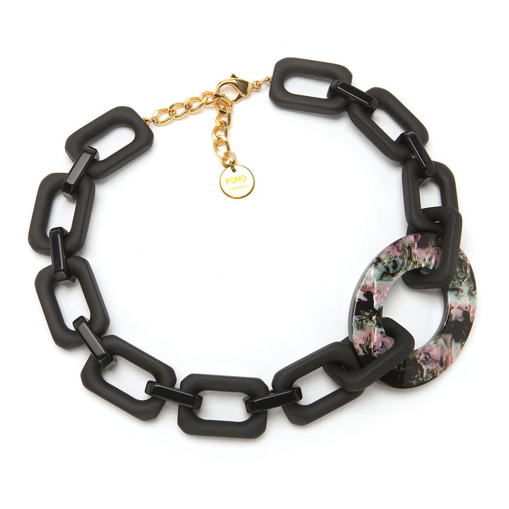 Claudia Necklace Black Pearl