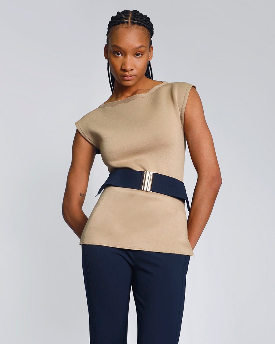 Maison Marie Saint Pierre | Top | DEMPSEY | Beige