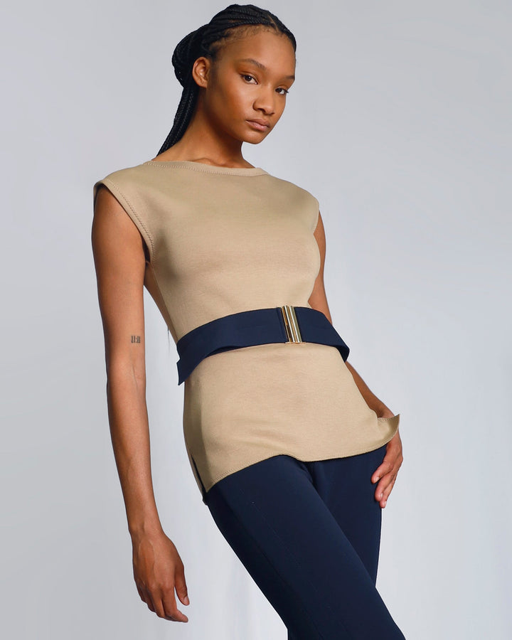 Maison Marie Saint Pierre | Top | DEMPSEY | Beige