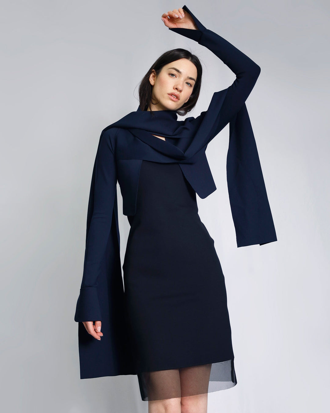 Maison Marie Saint Pierre | Dress | EDGAR | Black | Jacket | LYLE | Deep Blue