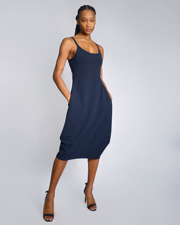 Maison Marie Saint Pierre | Dress | EAMON | Navy