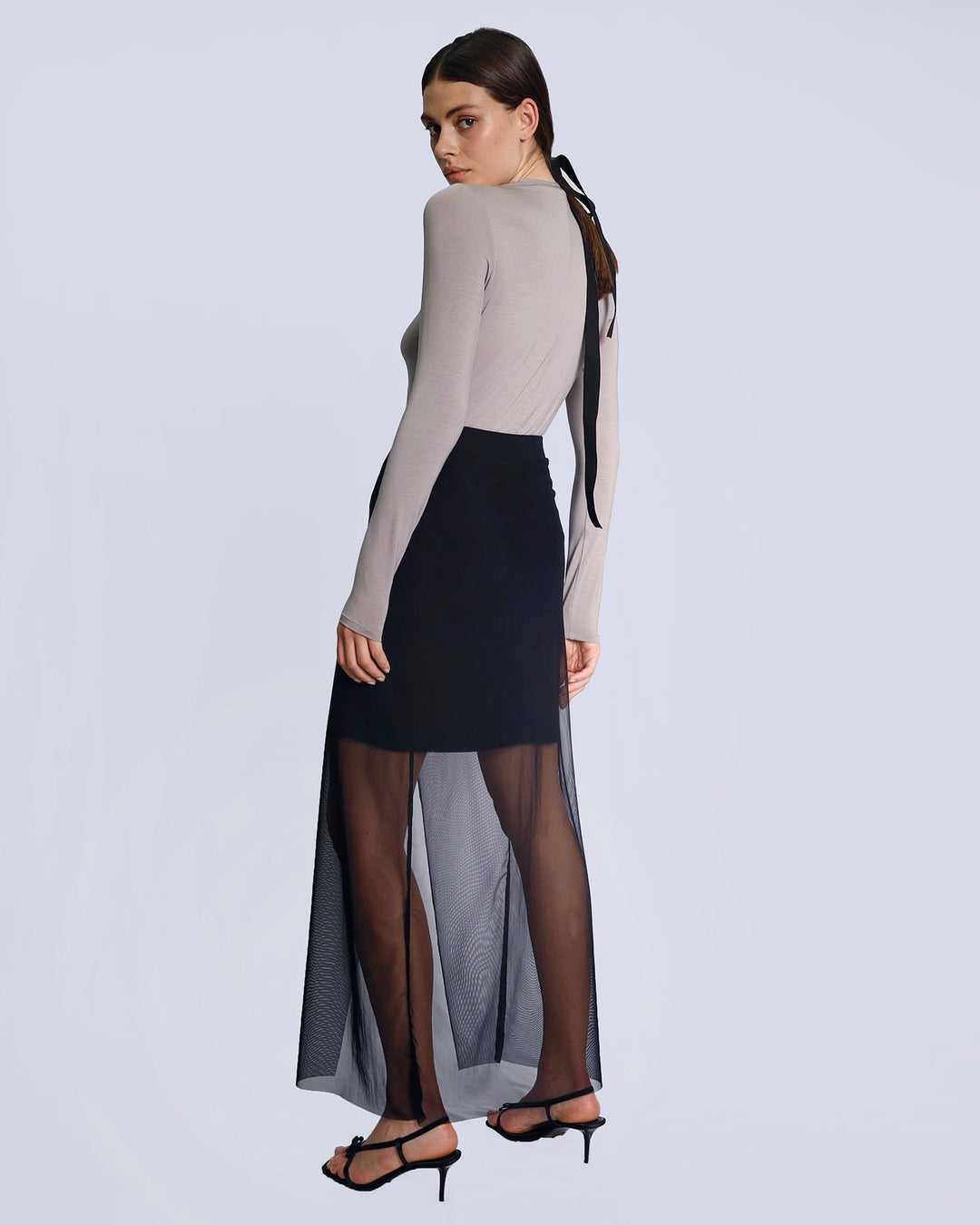 Maison Marie Saint Pierre | Skirt | KARINA | Black | Top | KANDYCE | Seal |  Steel