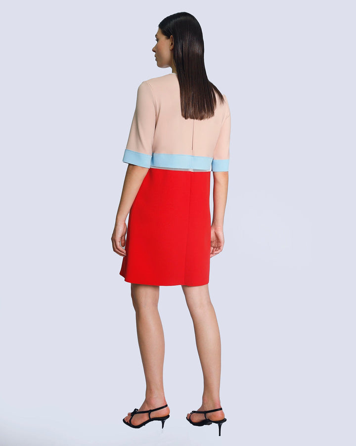 Maison Marie Saint Pierre | Dress | KALANI | Blossom | Light Blue | Red