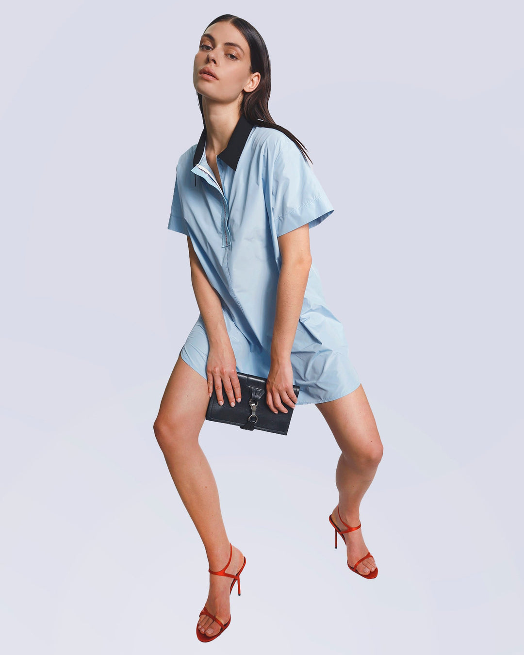 Maison Marie Saint Pierre | Dress | KATIBA | Light Blue | Black
