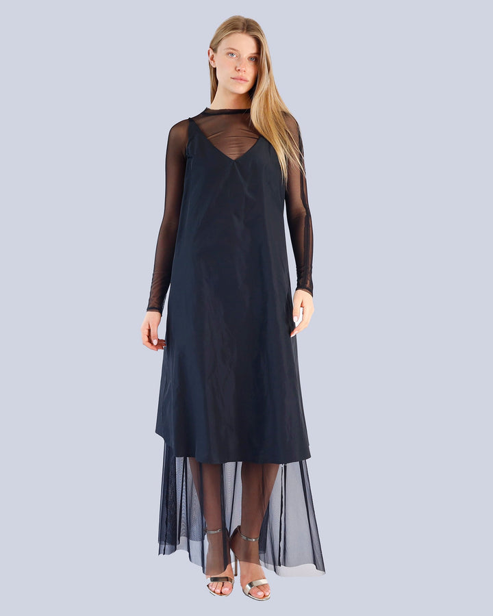 Maison Marie Saint Pierre | Dress | KAROL | Black | Top | DANTON | Black