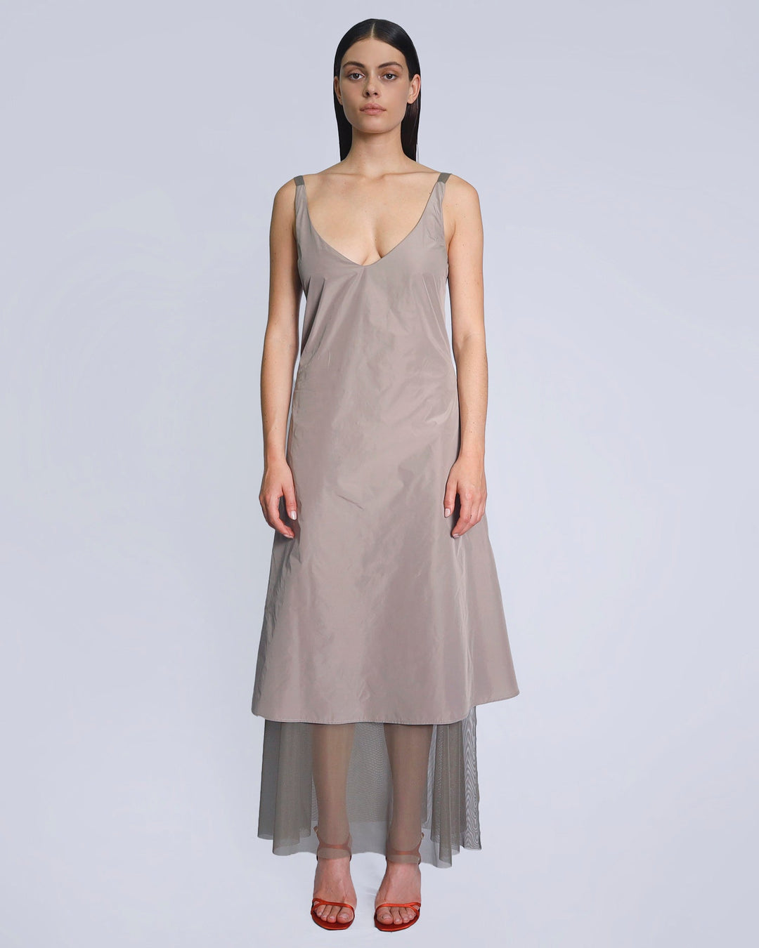 Maison Marie Saint Pierre | Dress | KAROL | Taupe | Smoke 