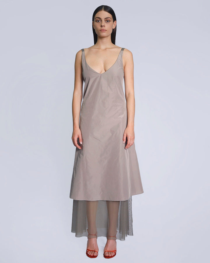 Maison Marie Saint Pierre | Dress | KAROL | Taupe | Smoke 