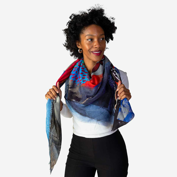 Pop Culture Silk Modal Scarf