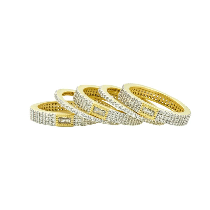  Allover Pavé 5-Stack Ring FR Vault RING