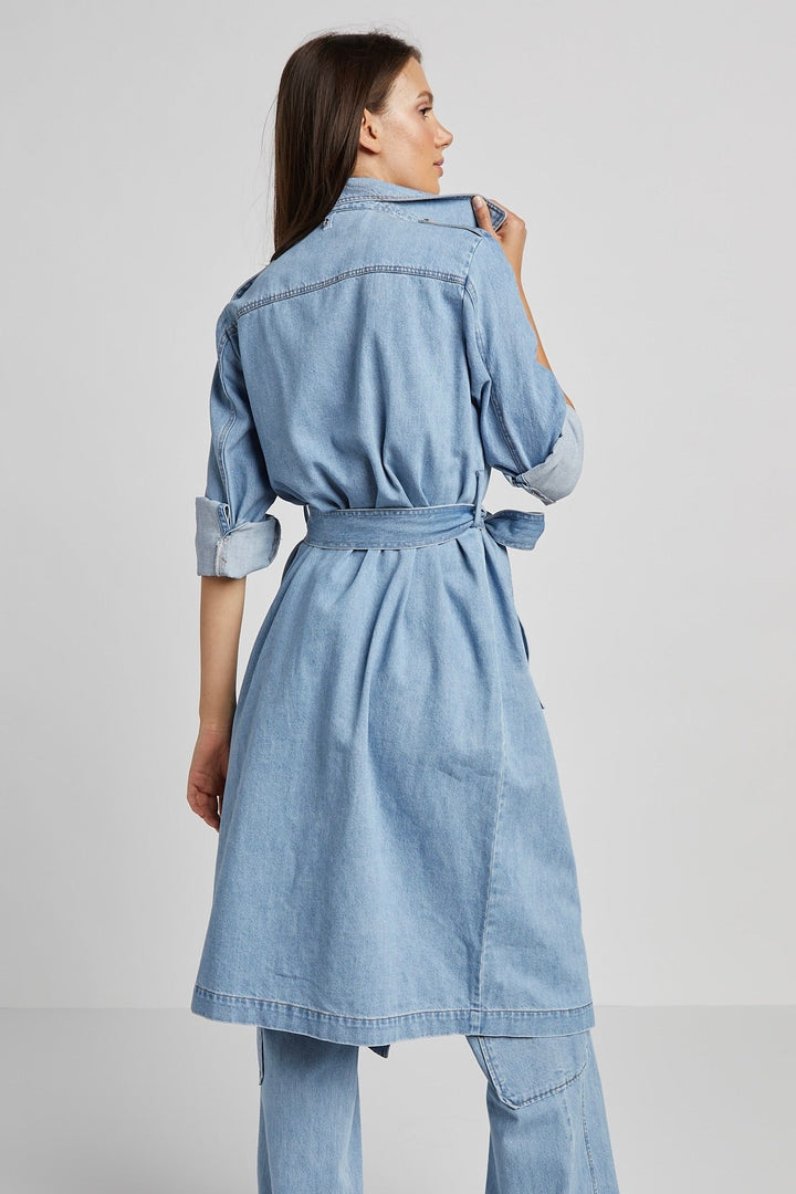 Rowan Versatile Denim Trench Coat