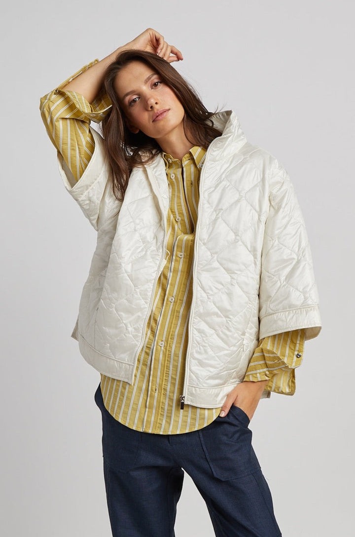 Ruby Quilted Modern Cape