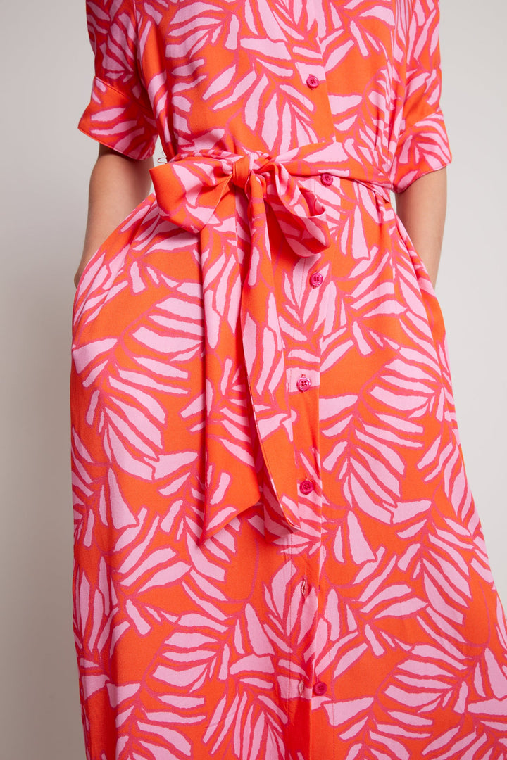 Randi long buttoned shirt dress