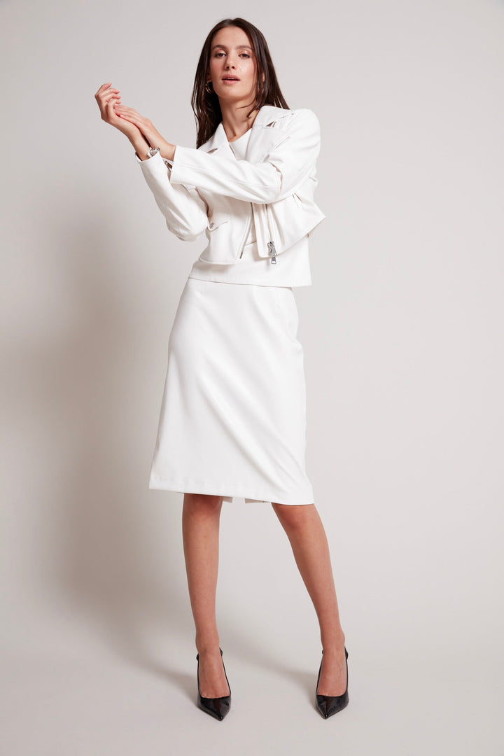 Reese vegan leather pencil skirt