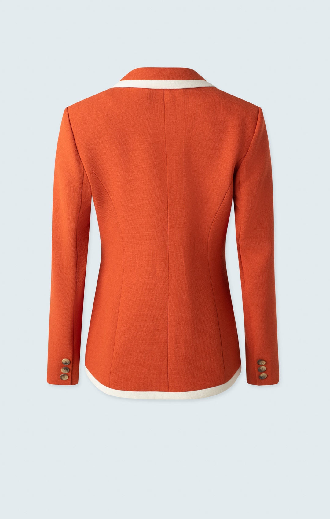 Single button jacket with contrasting detail