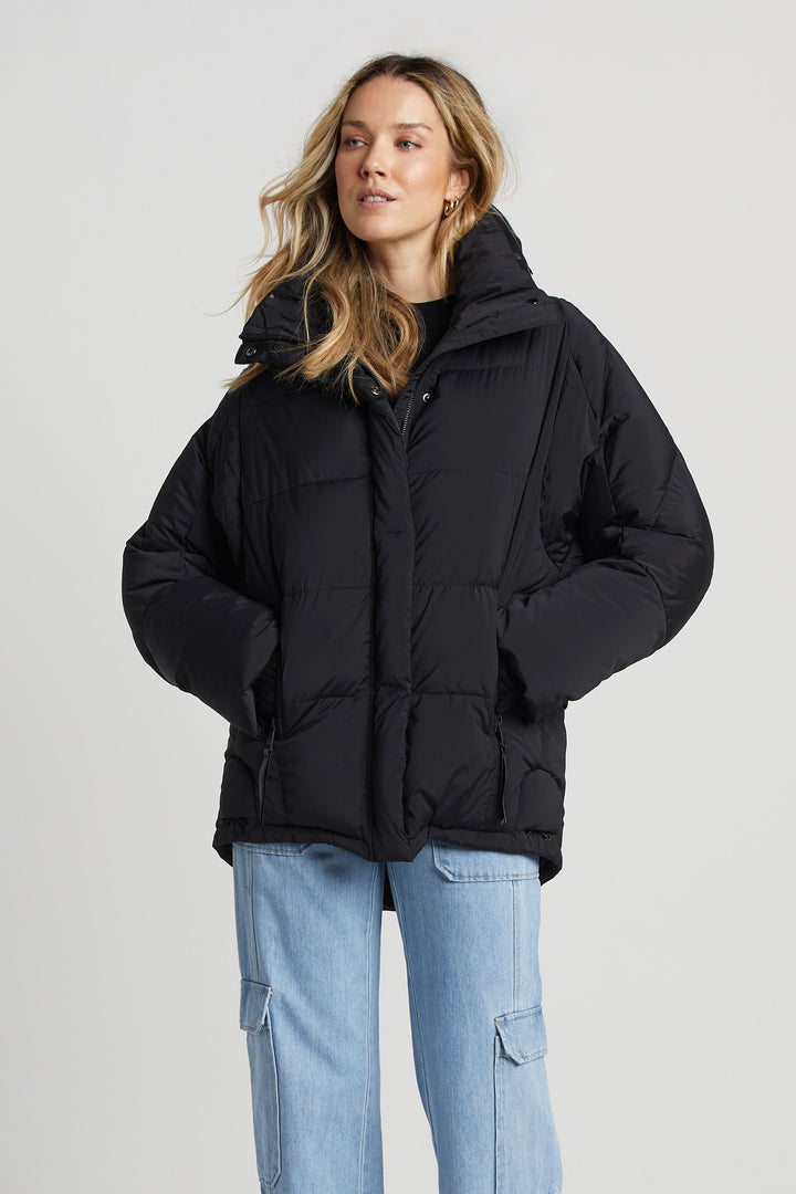 Sasha Slightly Oversized Cocoon Puffer Shaped Jacket